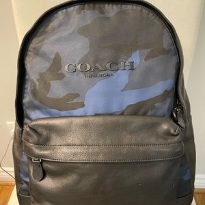 Blue Camo Coach backpack